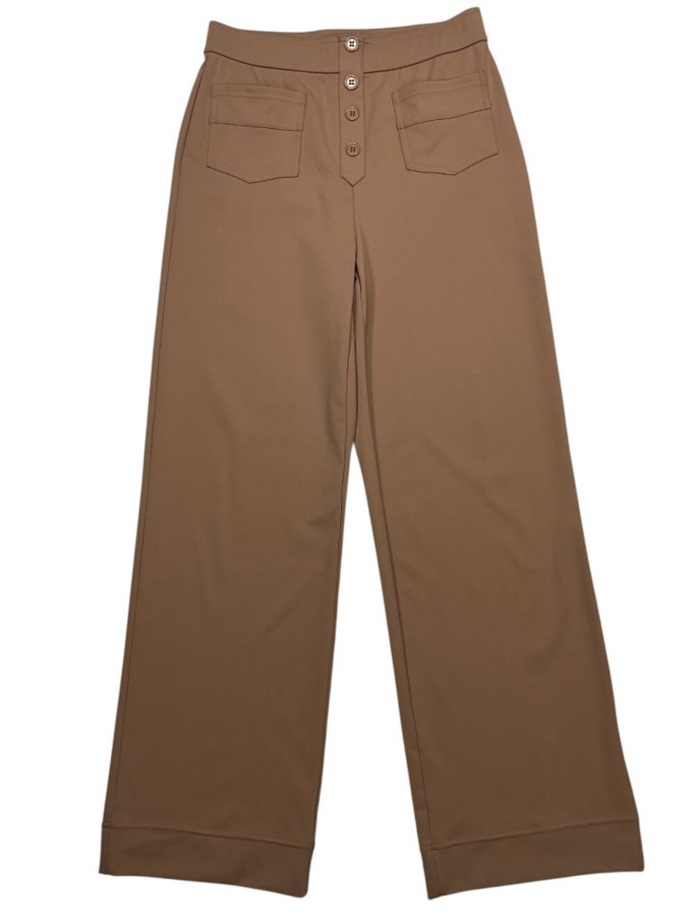 Halara DayStretch High Waisted Pockets Straight Leg Pant M Tan - Picture 14 of 14
